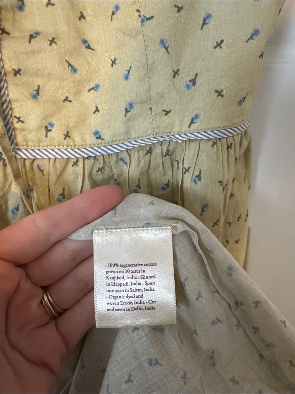 Christy Dawn Sage Green Tiered Maxi Dress with Tie Front - Picture 3 of 5